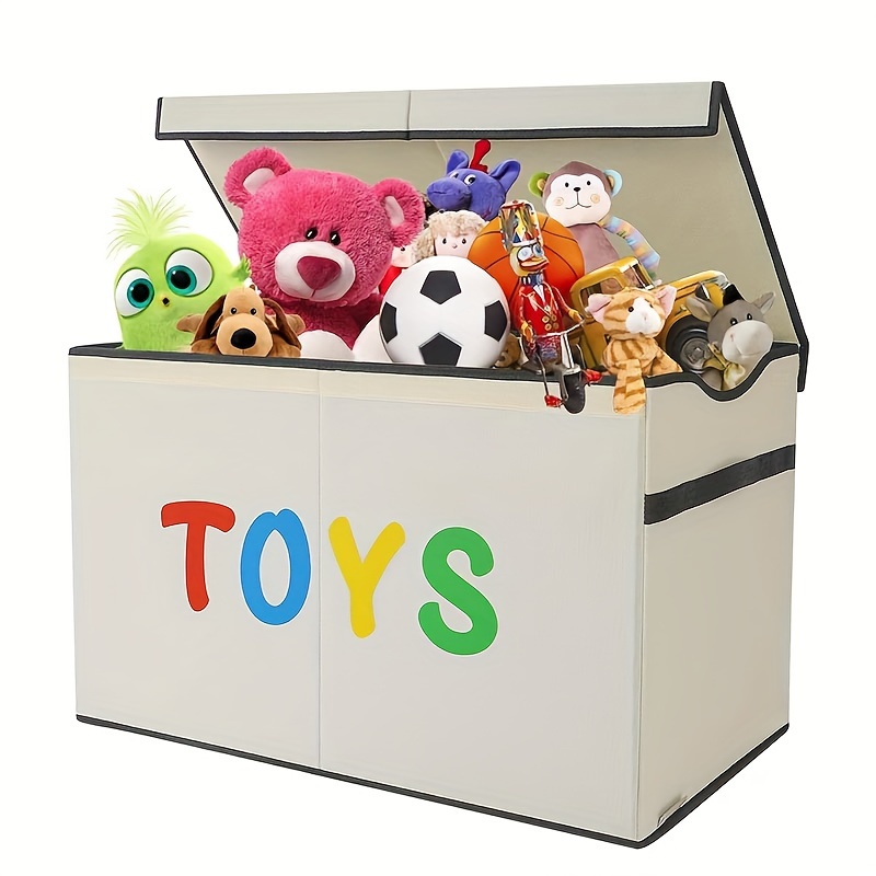 Collapsible Sturdy Storage Bins Lid Toys Clothing Organizer - Temu