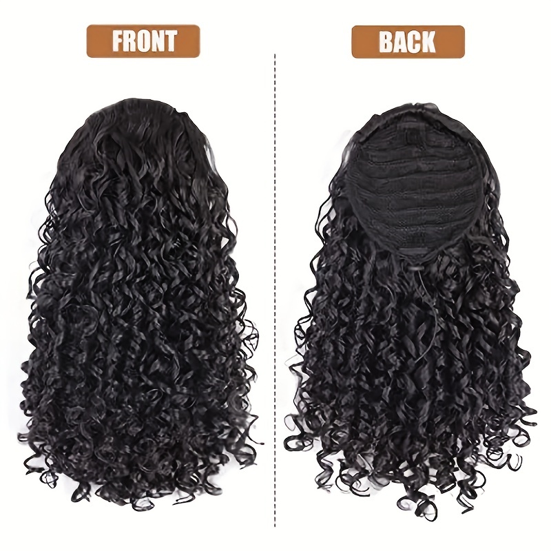 Curly Drawstring Ponytail for Women Synthetic Hair