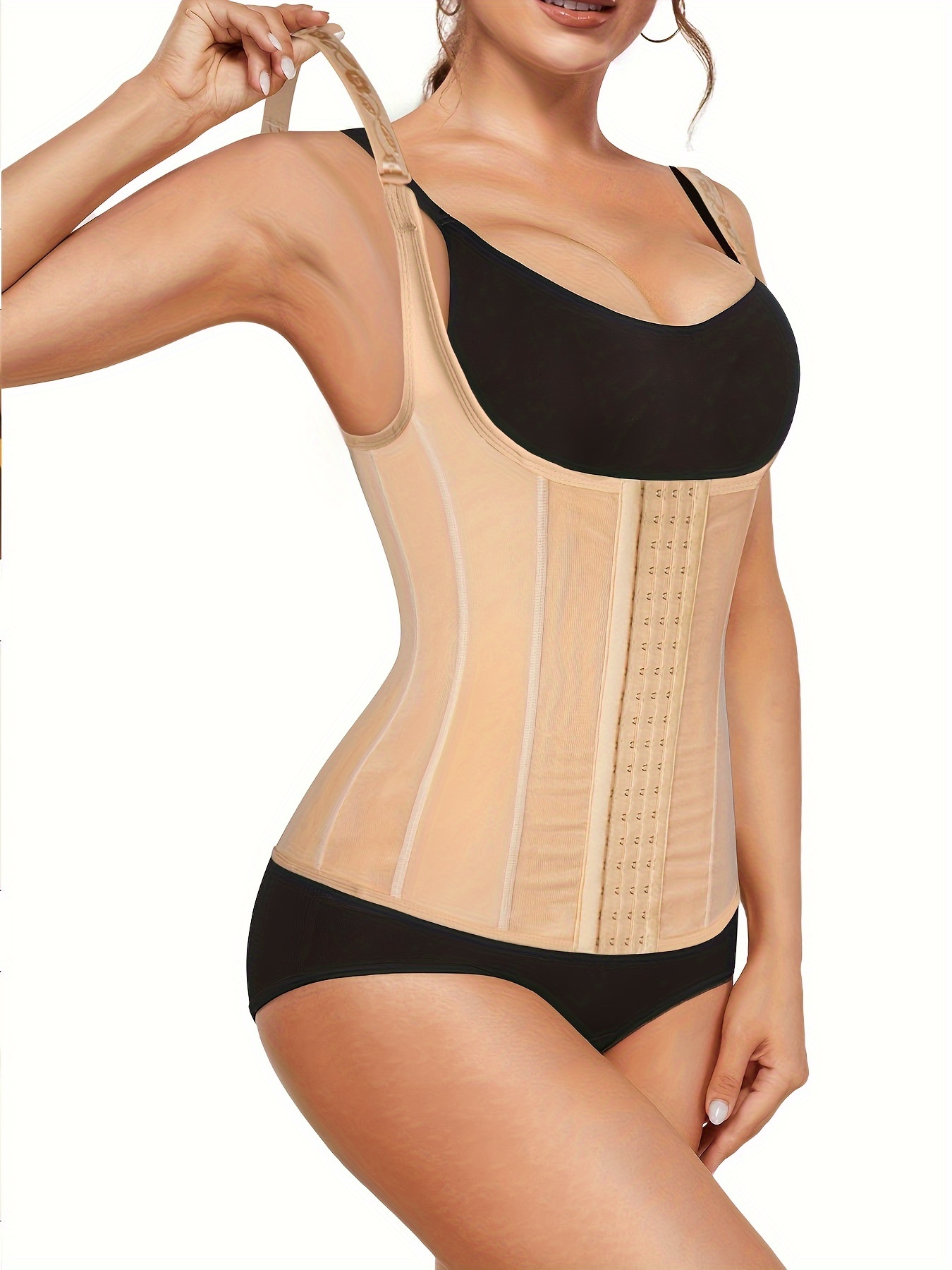 SCARBORO Corset Shaping Vest Top, Entrenador De Cintura Control De Barriga  Moldeador De Busto Abierto, Ropa Interior Y Fajas Para Mujer