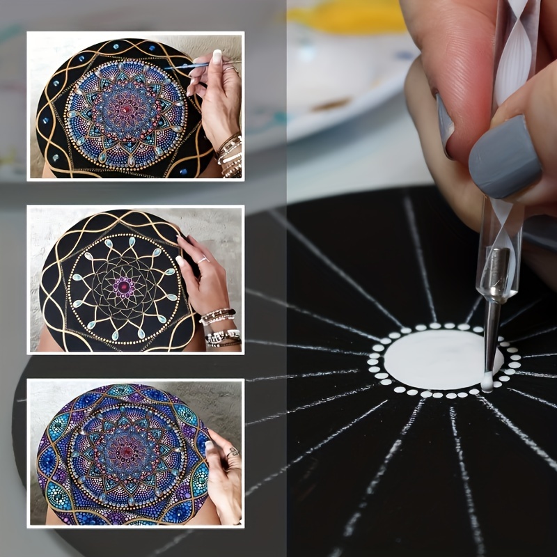 Dotting tools for painting mandalas - with tools holder