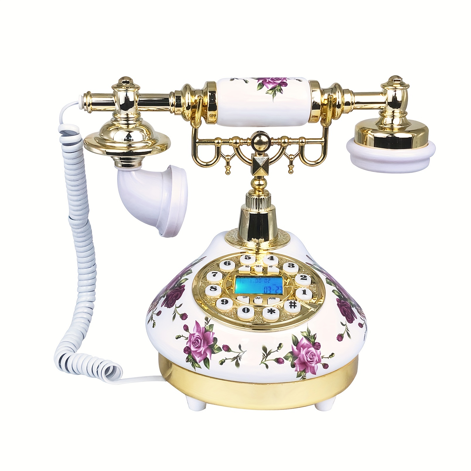 Telefono Antico Bianco Filo Fisso Telefoni Domestici Vintage