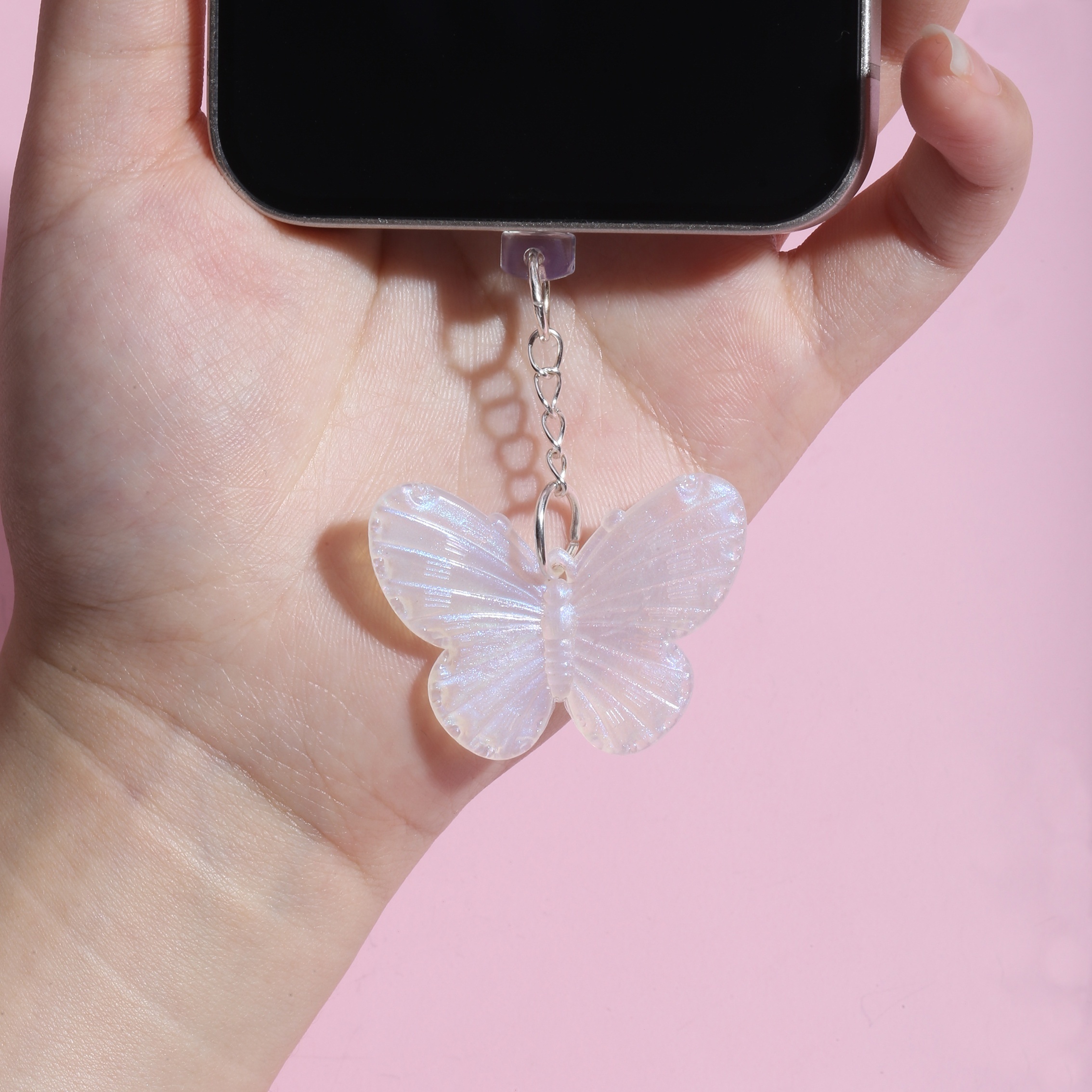 1pc Butterfly-Shaped Hand Dust Plug - Add a Touch of Beauty to Your Nails!