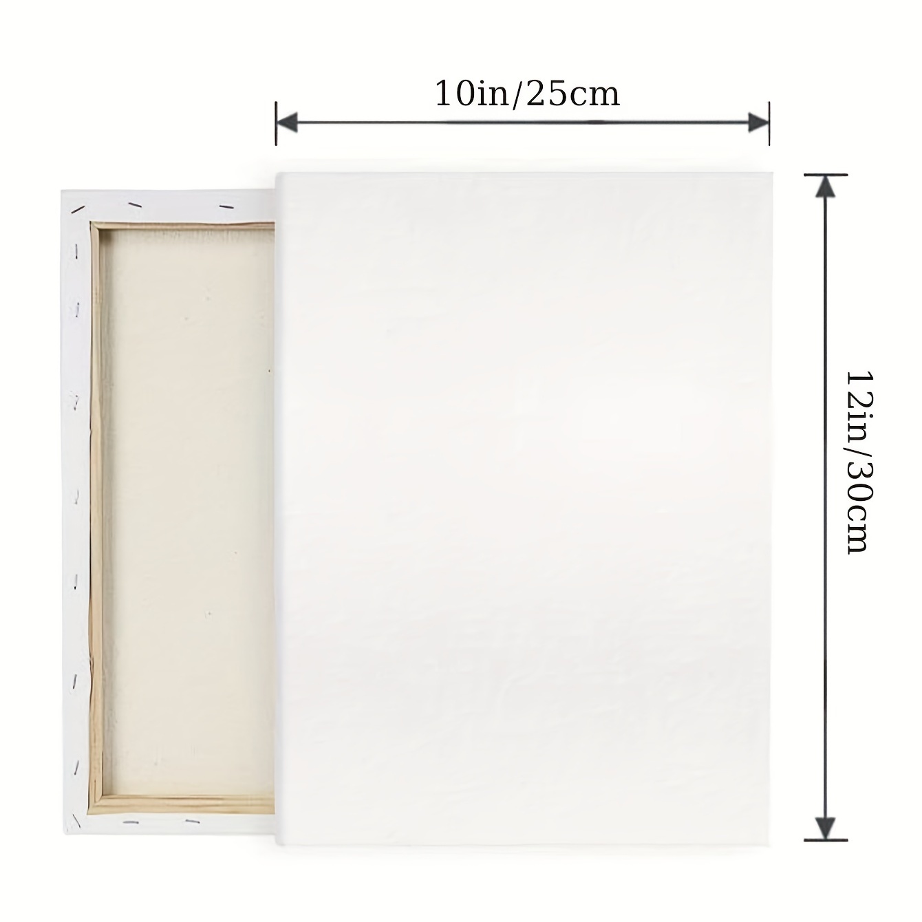Stretched Canvas Panel Artist Blank Flat Canvas Boards For - Temu