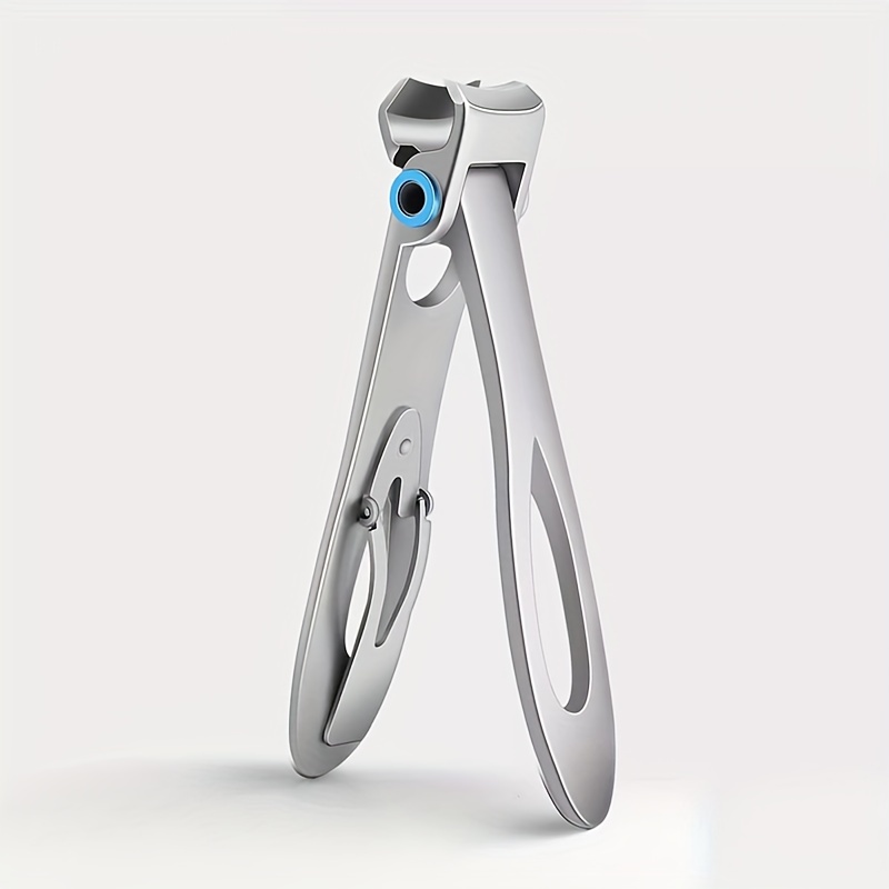 PrettyDiva Nail Clippers for Thick Nail - 2pcs Wide Jaw Opening Oversize  Stainless Steel Toenail Clipper Cutter Trimmer with Nail File for Thick