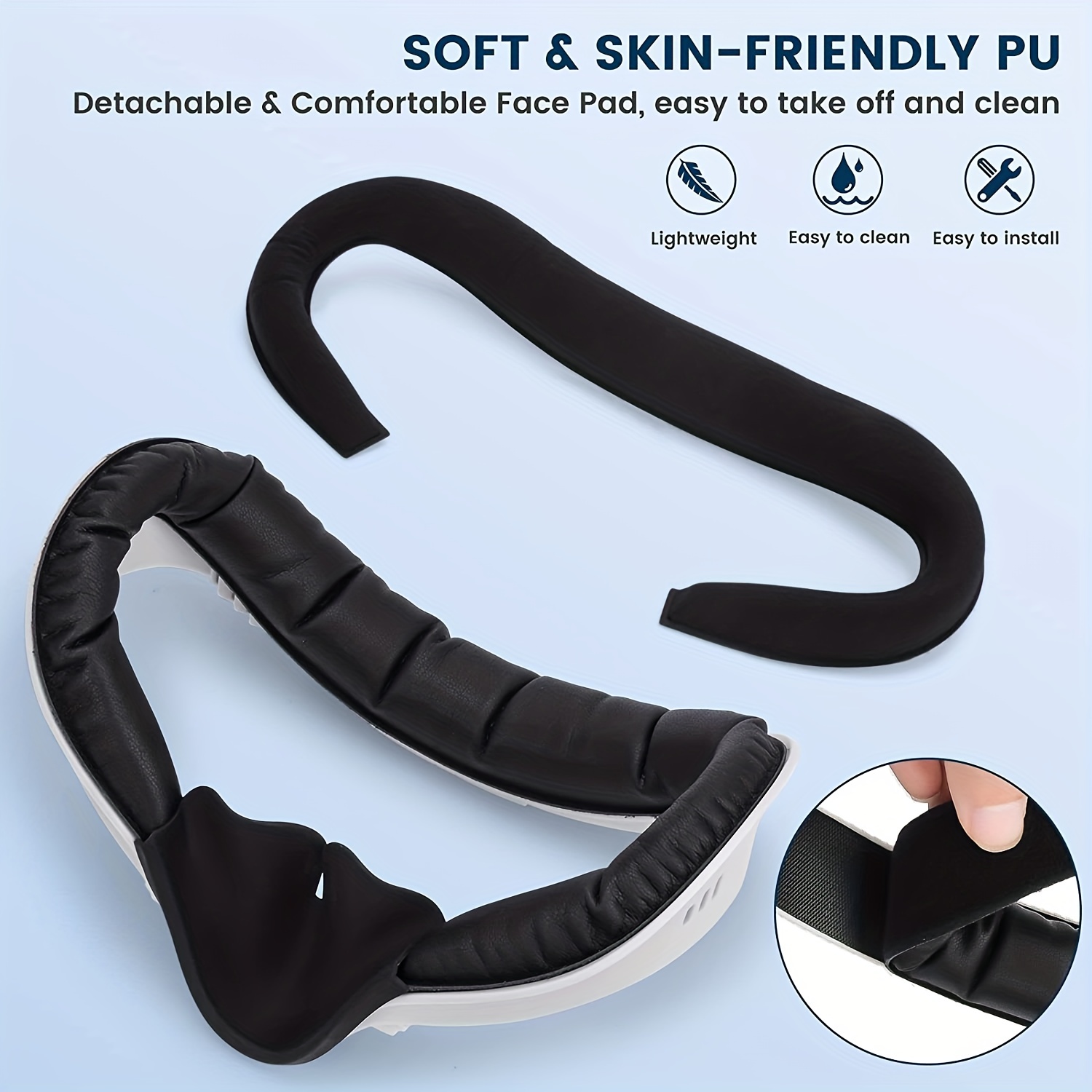 Cooling Fan Adjustable Faux Leather Facial Interface Face - Temu