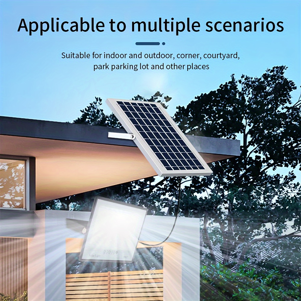 Foco Solar Led 100w Patio Jardin Calles Exterior Resistente ip67 -  MegaSystem Tienda