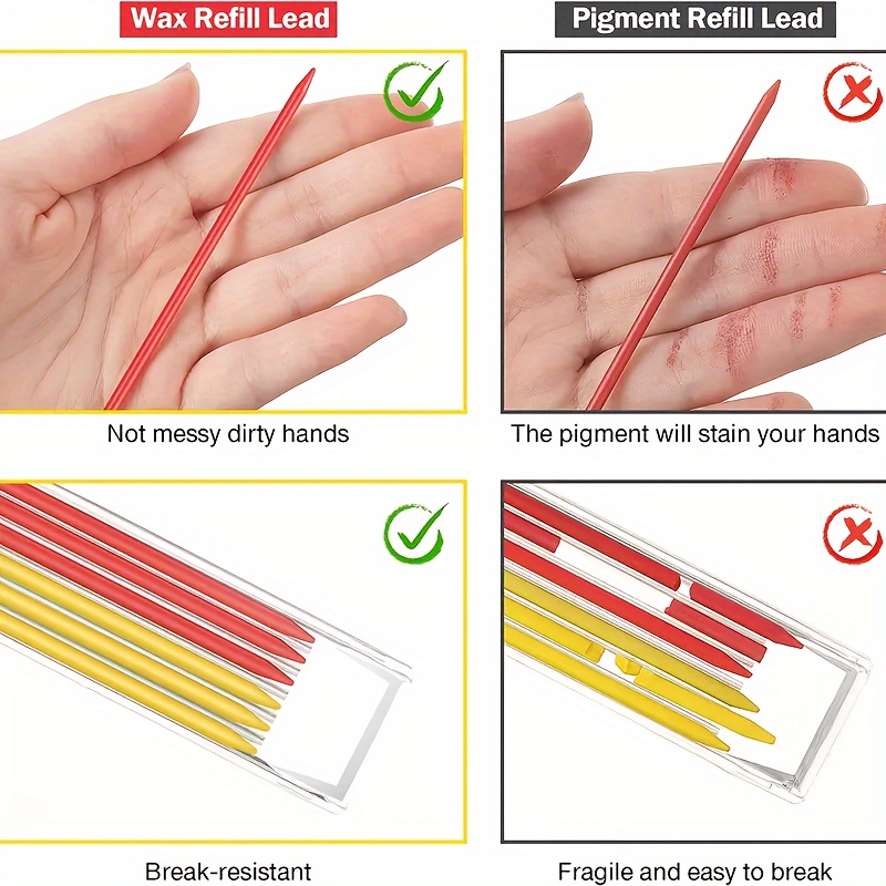 Pencil Marking Red Wax