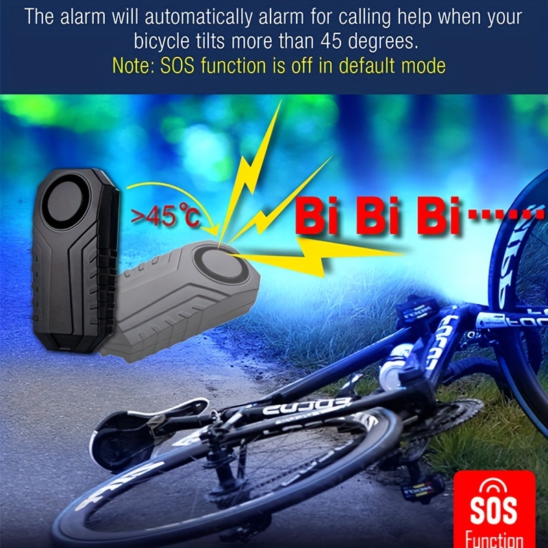 Wireless Bicycle Alarm Remote Control Waterproof Electric Motorcycle  Scooter Bike Security Protection Anti Theft Alarms
