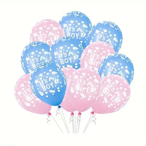 SET PALLONCINI per FESTA IT'S BOY OR GIRL - Gender Reveal Party - Baby  Shower Decorazione - 1 Confezione da 6 Pezzi (include un palloncino in  Mylar) - Confezione 