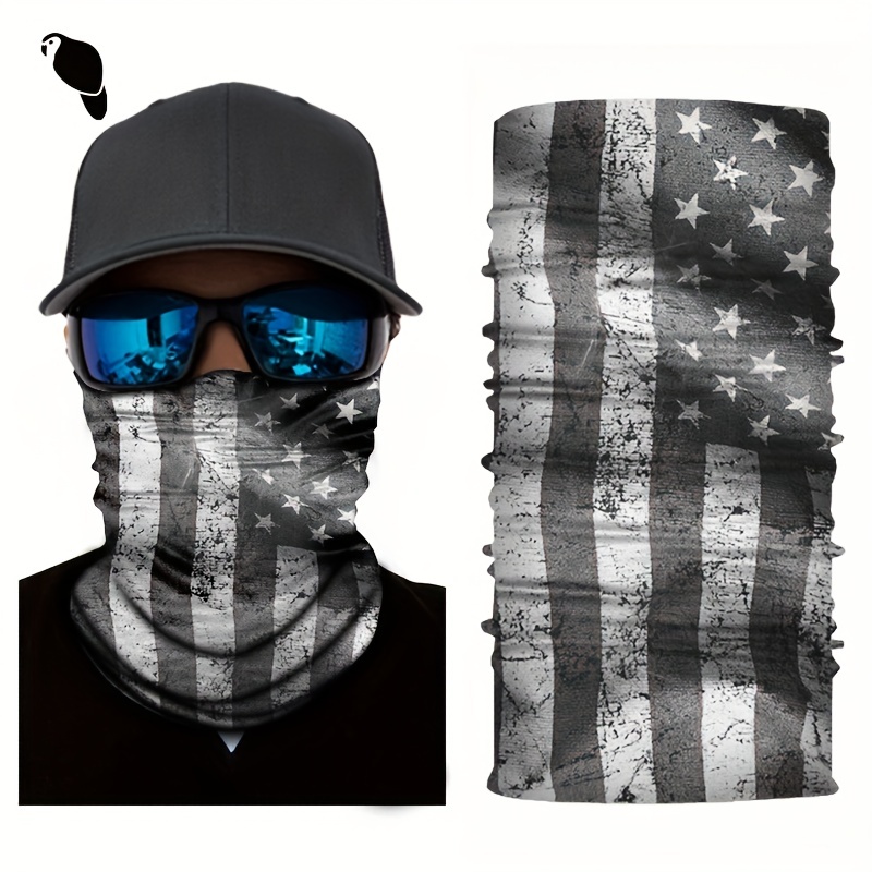 American Flag Ice Silk Sun Uv Protection Face Mask Neck - Temu