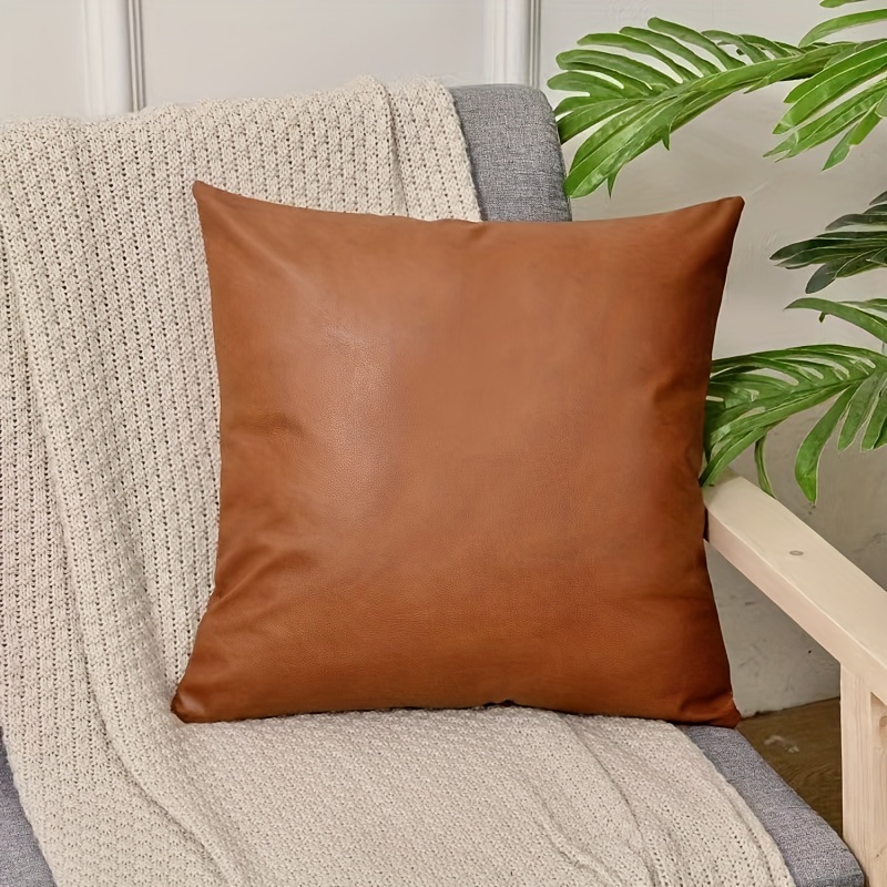 1pc Metallic Pattern Cushion Cover Without Filler, Modern