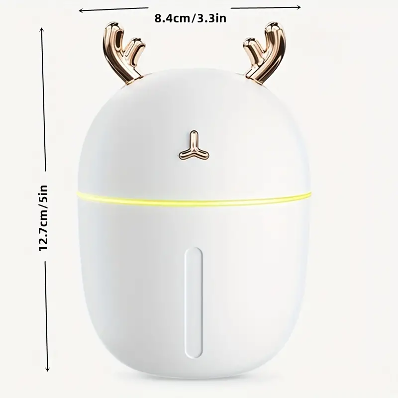 1pc cute pet usb air humidifier cute aroma diffuser with night light cold mist for bedroom home car plants purifier humifier room freshener moisturizing instrument for home use classroom school office travel  beach vacation  details 2