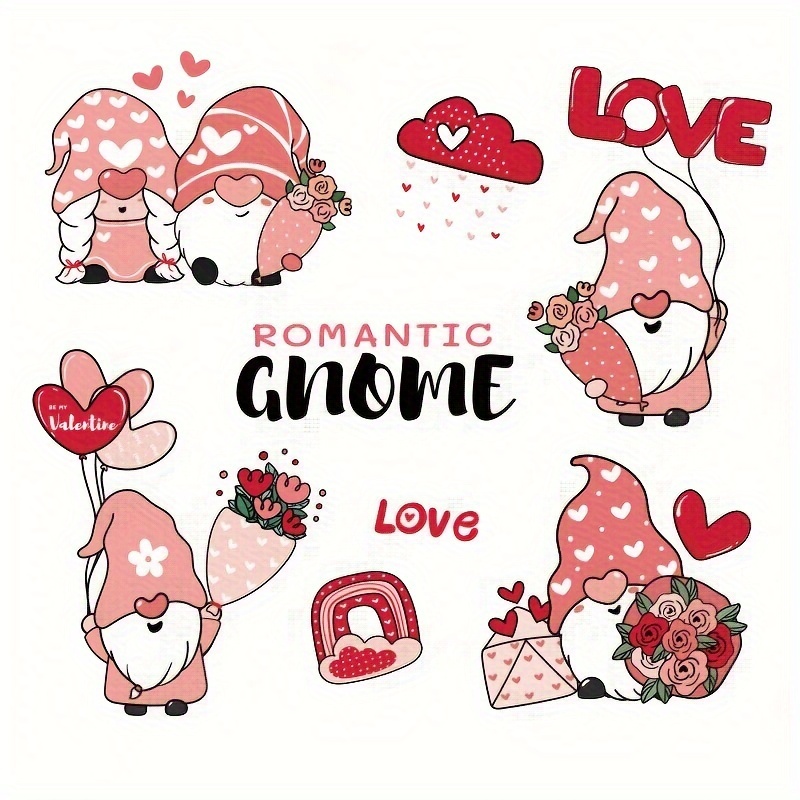 Valentine's Day Heat Transfer Stickers Diy Iron On Transfers - Temu United  Arab Emirates