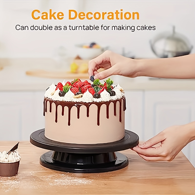 DISPLAY CAKE 28CM ROTATING CAKE DEOCRATING KITCHEN DISPLAY STAND TURNTABLE