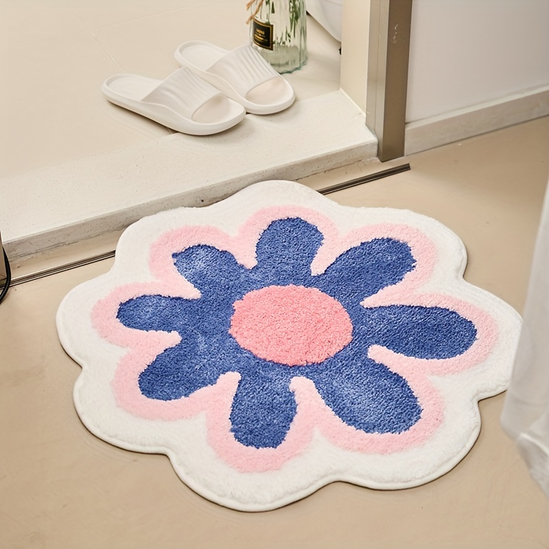 Cute Flower Floor Mat Absorbent Non slip Area Mat For - Temu