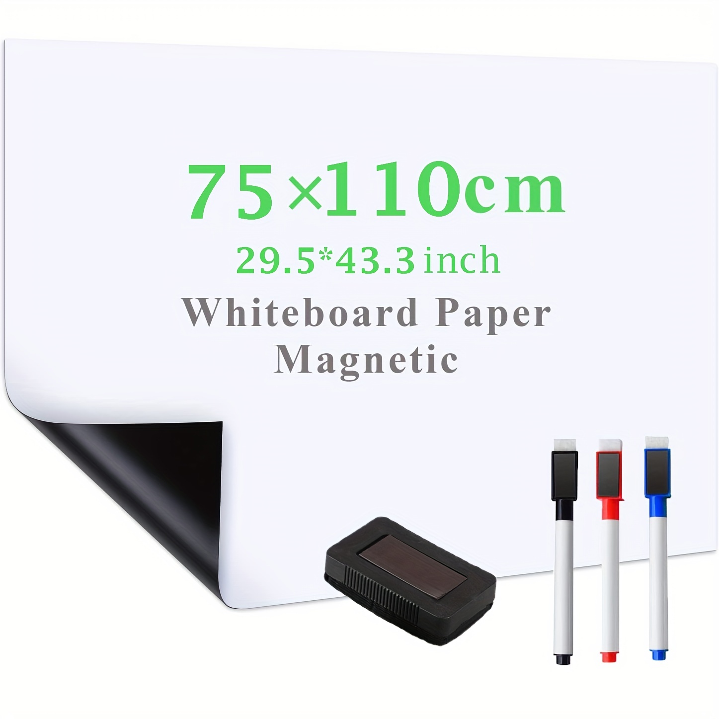 Magnetic Whiteboard Paper Roll Self Adhesive Whiteboard - Temu