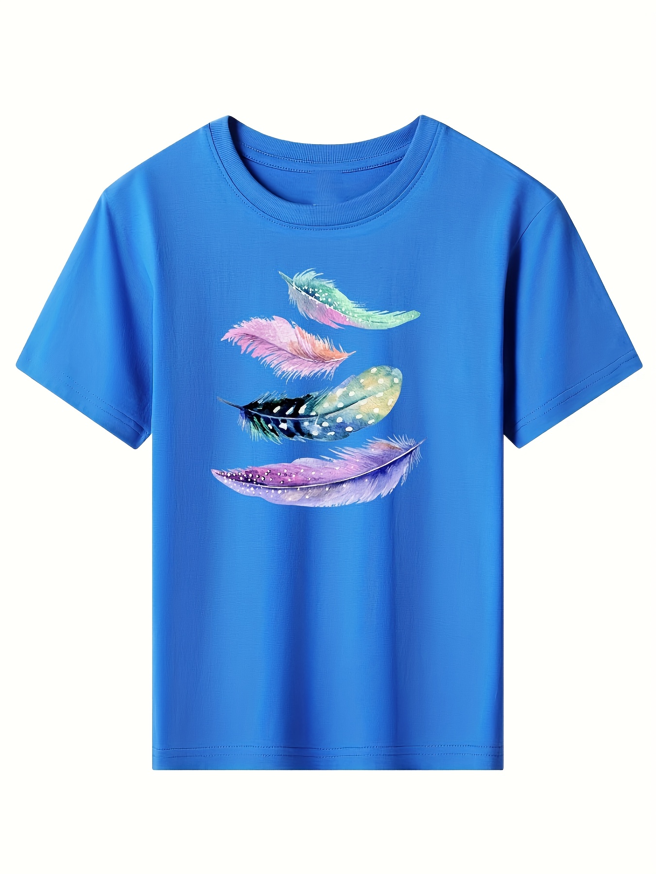 Fish Print Boys Creative T shirt Casual Comfy Short Sleeve - Temu