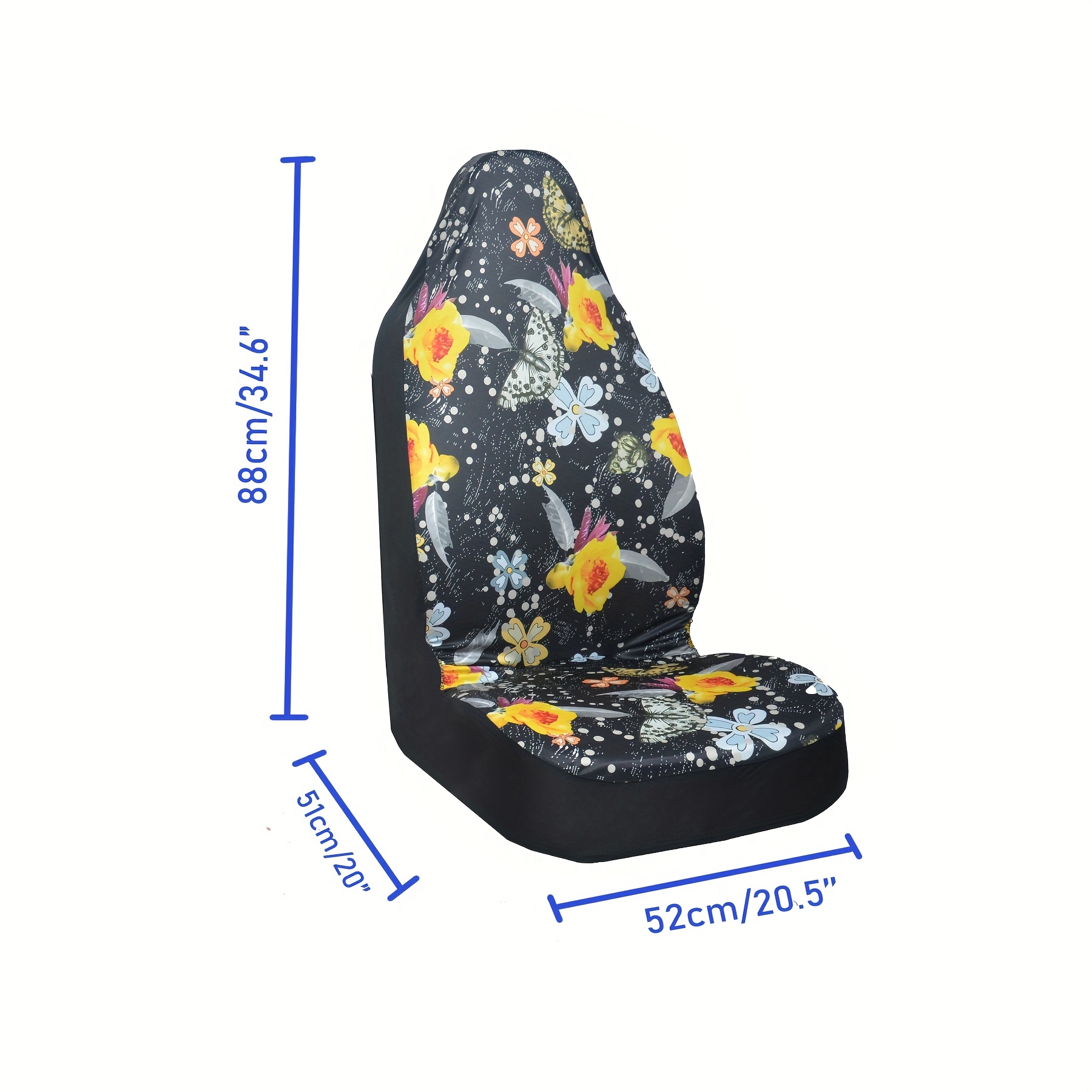 Universal Car Seat Cover Digital Printing Butterfly - Temu