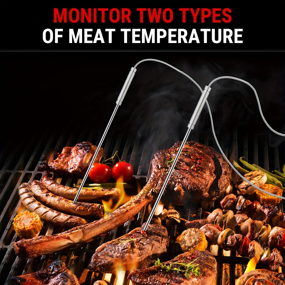 Digital Food Thermometer For Bbq Grilling Meat Temperature, Probe