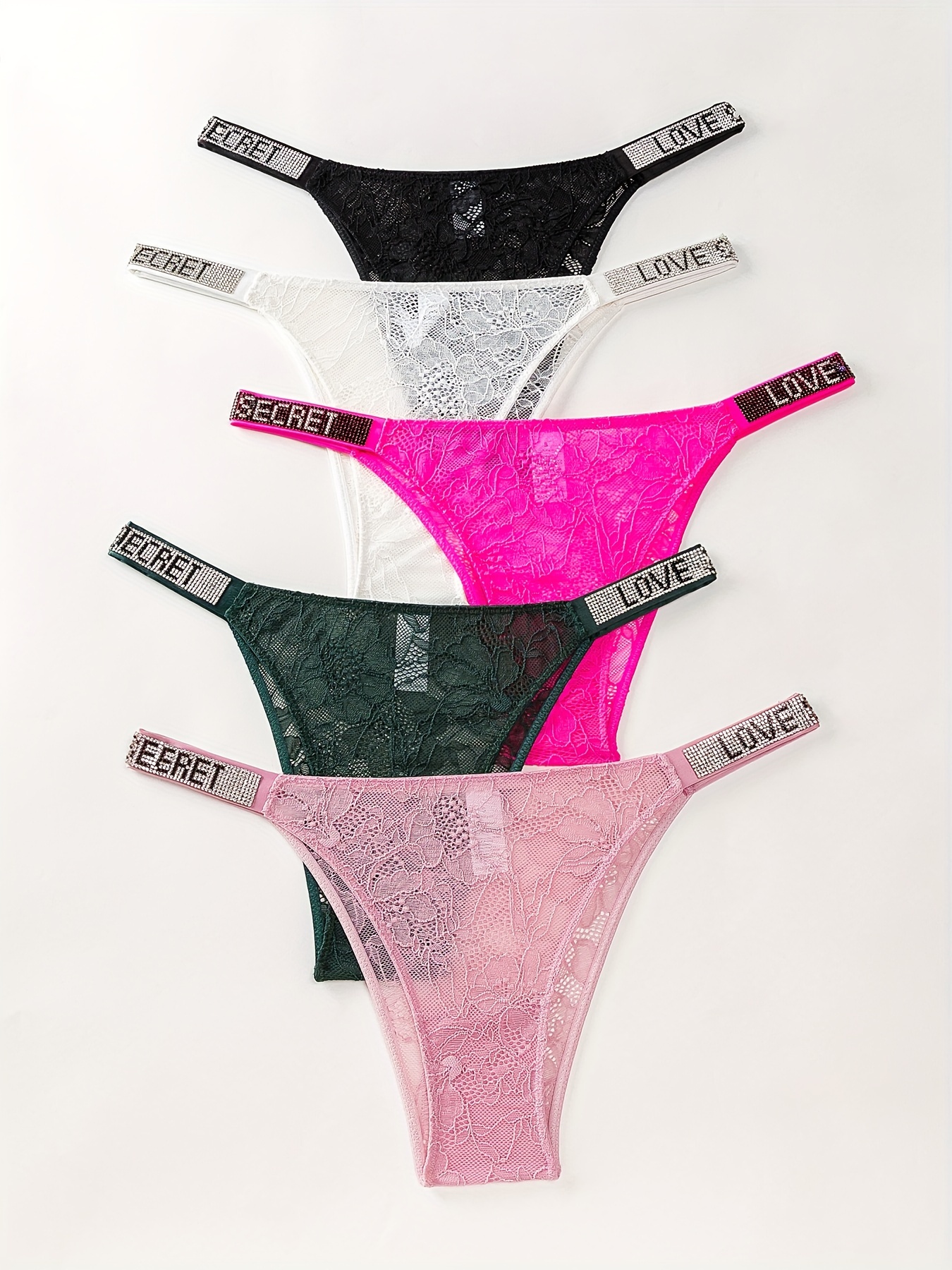 Victoria Secret Glitter Strap Underwear - Temu