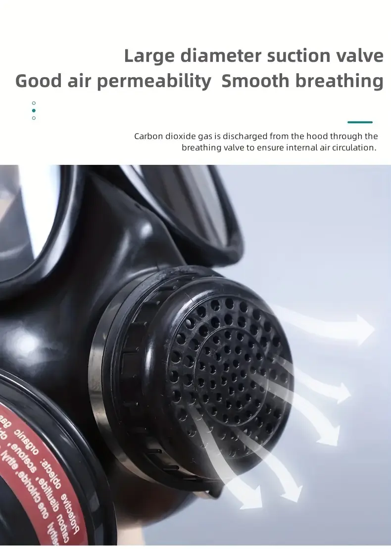 mf14/87 型核与化学防毒面具、防毒面具、战术呼吸器、带 40 毫米活性碳过滤器的全面防毒面具,用于防尘、防蒸气和化学物质、核污染防护 商品详情 4