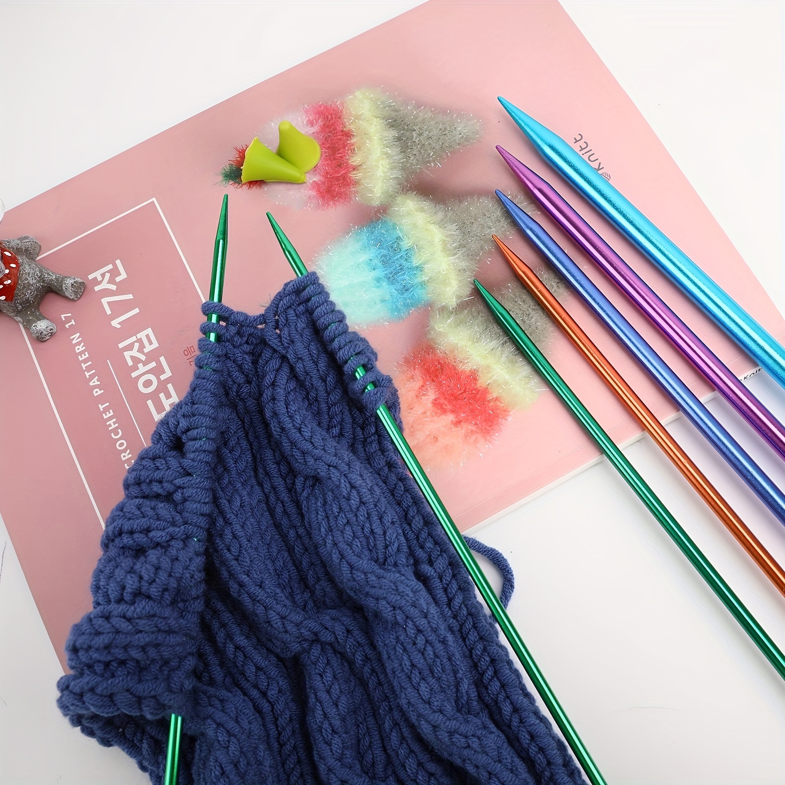 2pcs Needle knitting from the neckline Sweater Knitting Patterns Crochet  hook book handmade weave Knitting book - AliExpress