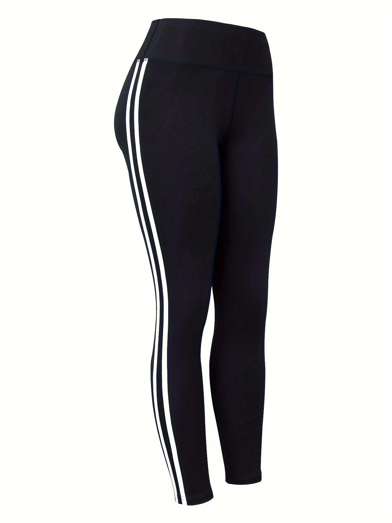 adidas Sportswear Womens High Waisted 3 Stripe Leggings - Black/White