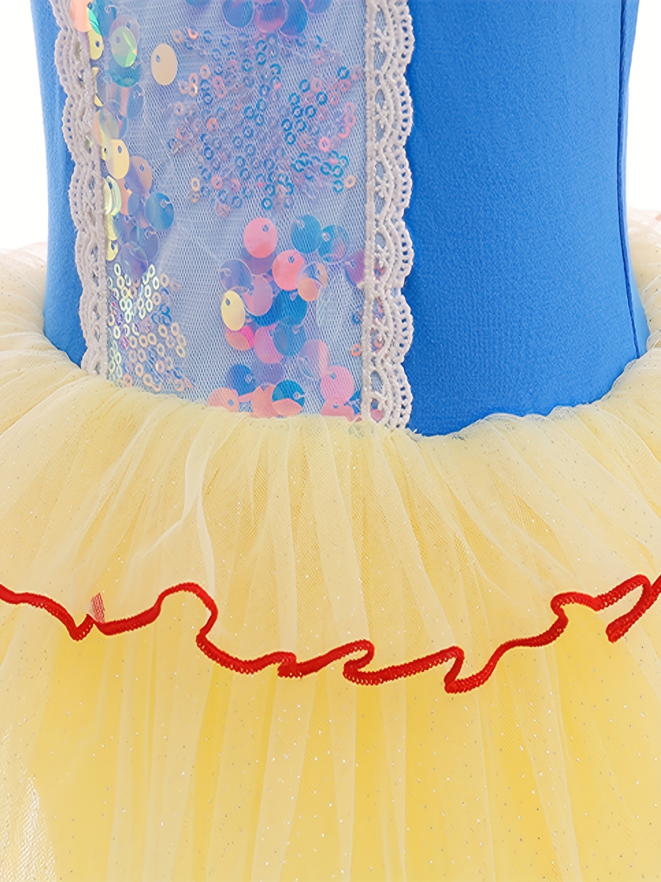 Vestido de ballet de manga larga de encaje de lazo de niña con tutú de tul  de malla para práctica y actuación