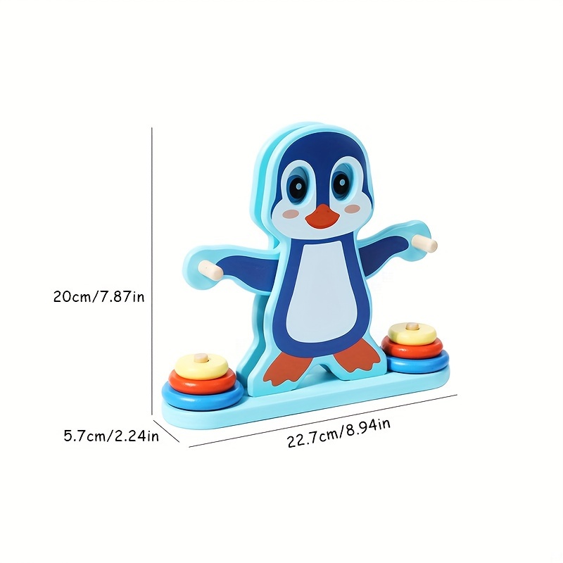 Wooden Penguin Balance Puzzle Toy Montessori Balance - Temu Canada