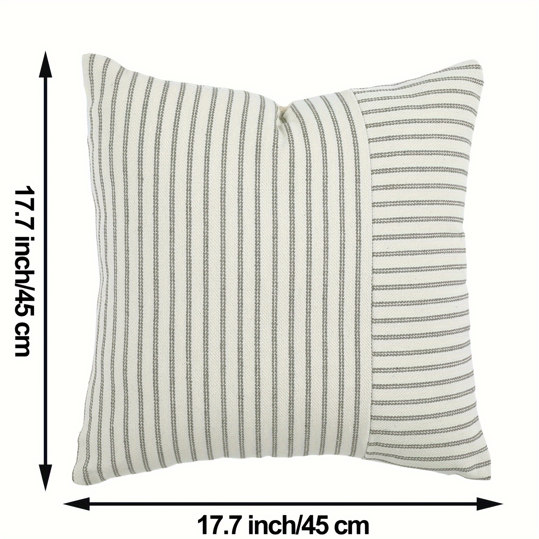 Modern Farmhouse Striped Outdoor Throw Pillow