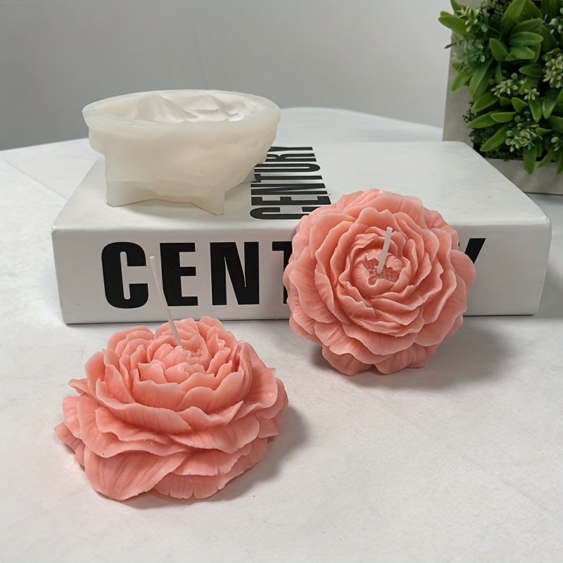 Flower Candle Mold Diy Three-dimensional Love Rose Flower Candle Mold  Silicone Spot Wholesale - Temu