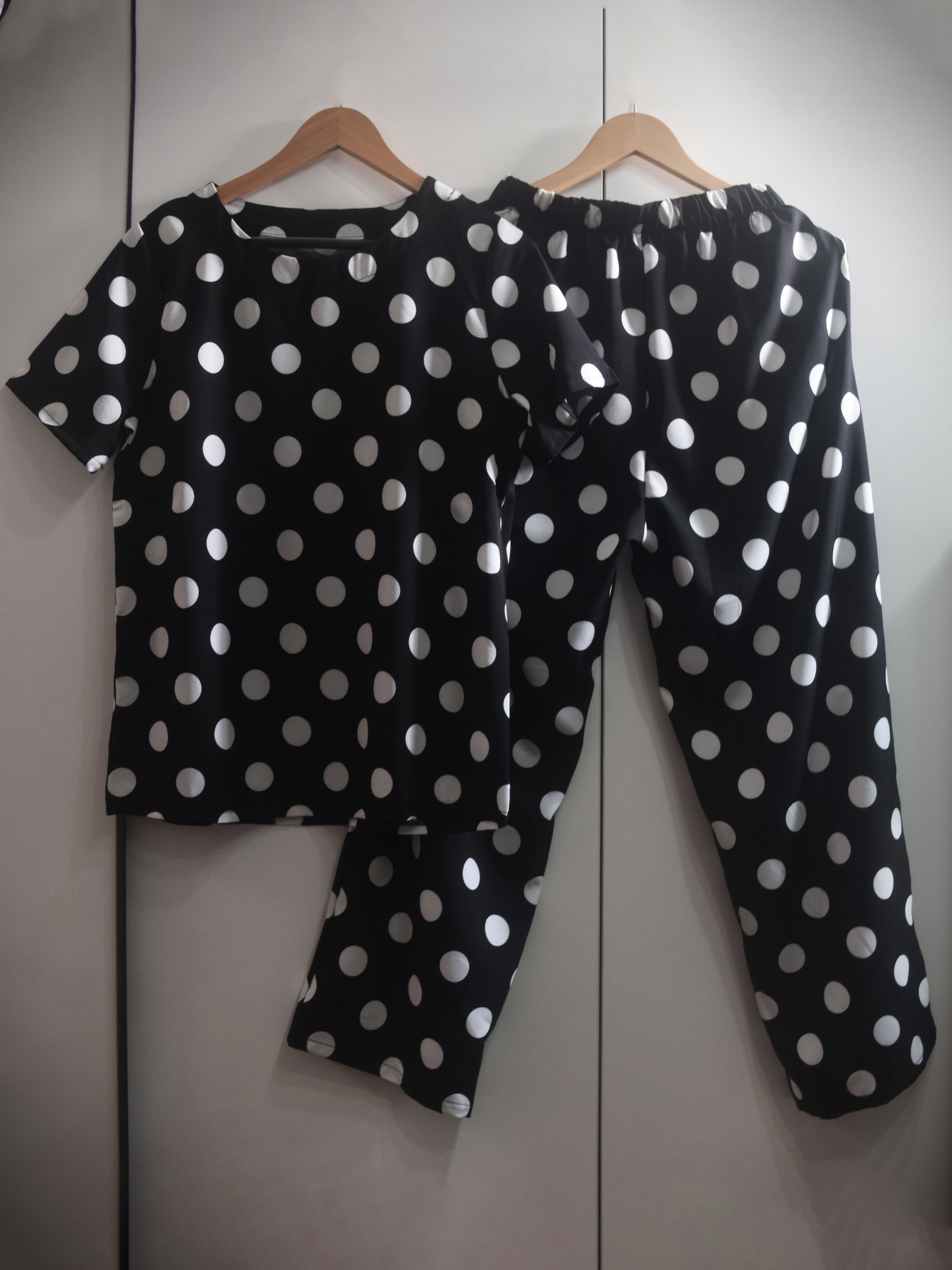 A New Day Polka Dots Black Casual Pants Size 16 - 50% off
