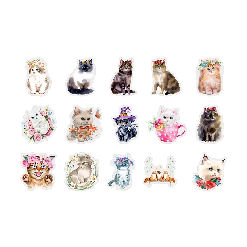 Hilarious & Funny Cat Waterproof Sticker Pack - 30pcs