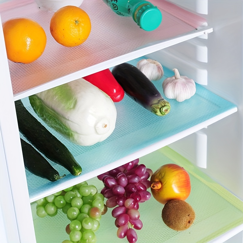 Refrigerator Mats, Refrigerator Pad, Salad Veg Fresh Liner Shelves, Non  Slip Fridge Mat, Washable Diy Cupboard Mat, Shoe Mat Table Mat Drawer Mat -  Temu