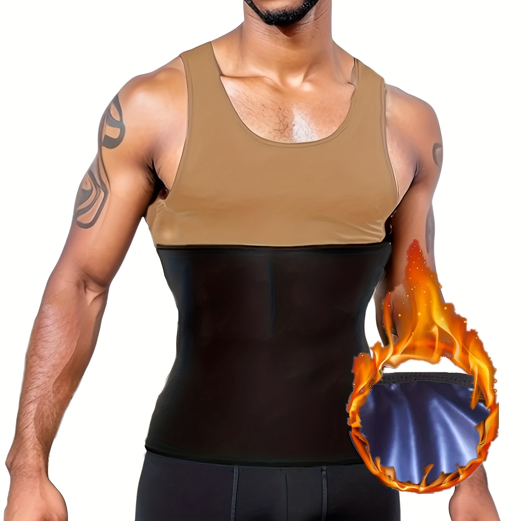 Men's Sauna Waist Trainer Neoprene Workout Body Shaper - Temu