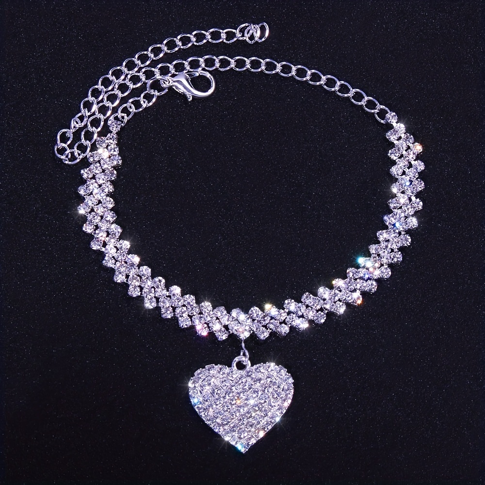 Fake diamond sale anklet