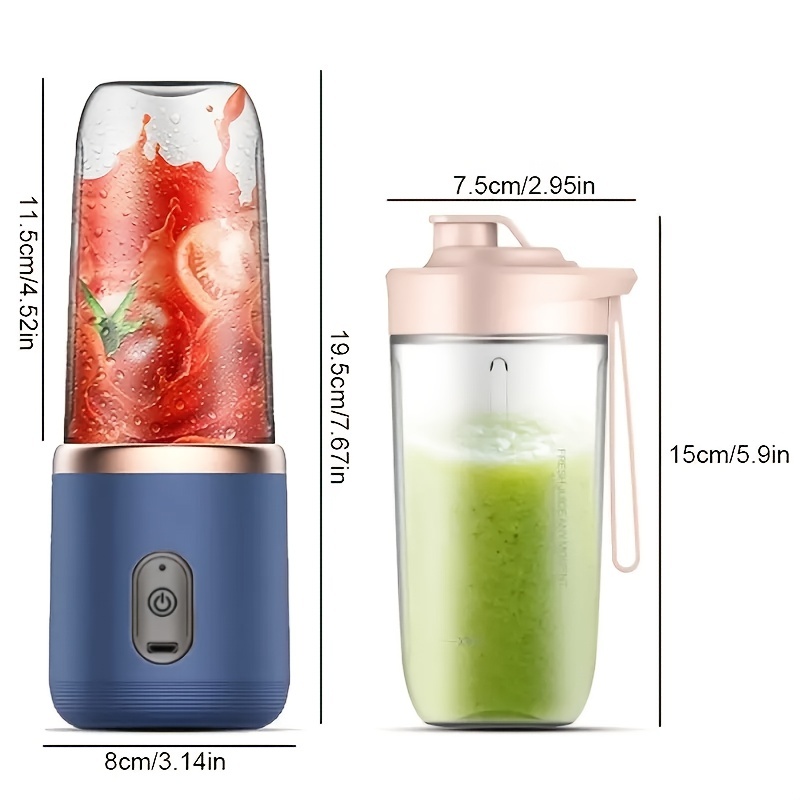 Portable Juicer, Kitchen Accessories,personal Size Blender For Shakes And  Smoothies, Mini Blender Cup With Travel And Usb Rechargeable For Office,  Gym, Kitchen - Temu