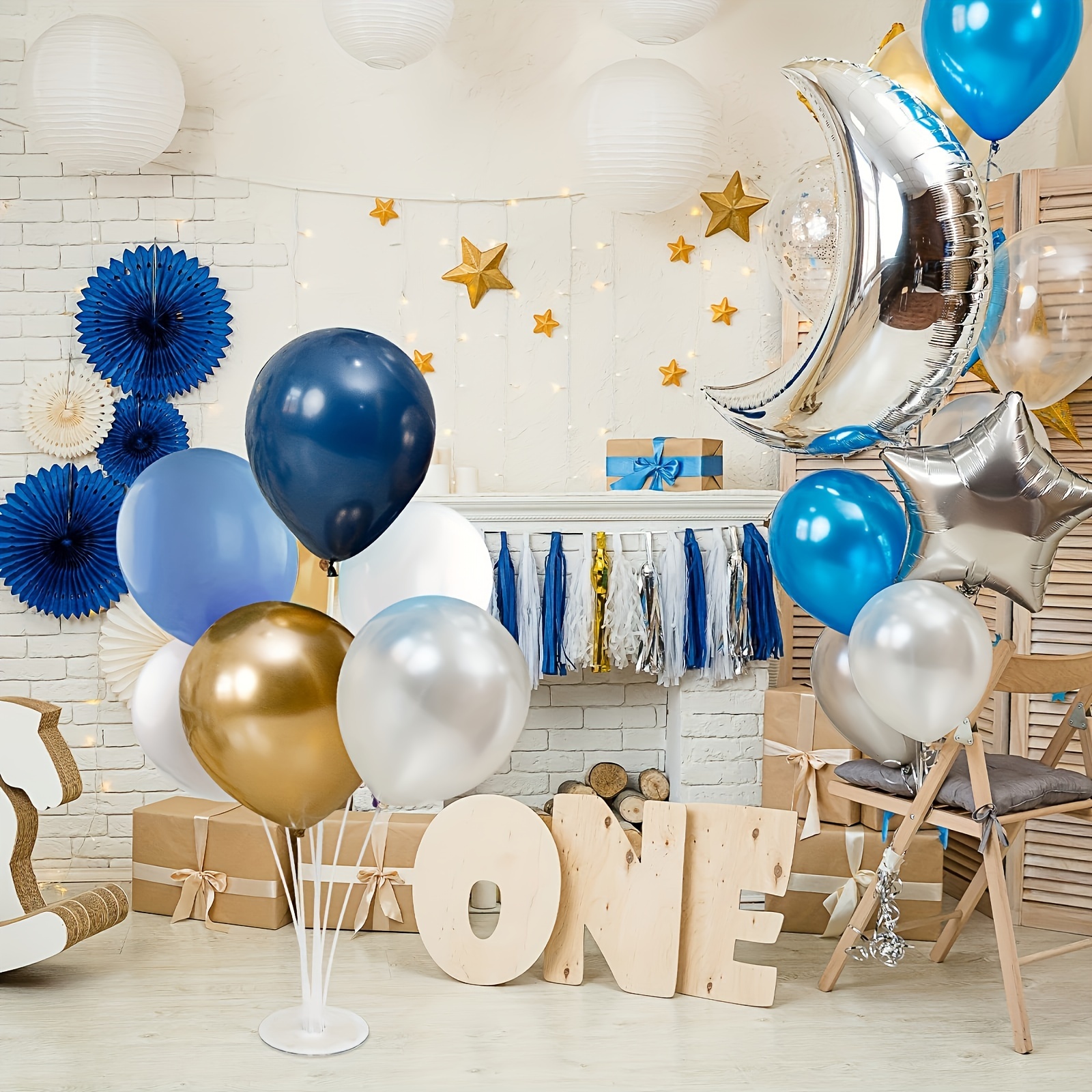 Claro globo columna soporte establece globos soporte centros de mesa para  la decoración de la boda cumpleaños bebé ducha fiesta suministros -   España