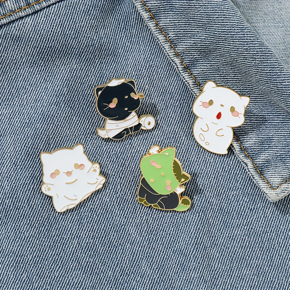 Adorable Enamel Cat Pins For Hats Clothes And Backpacks - Temu