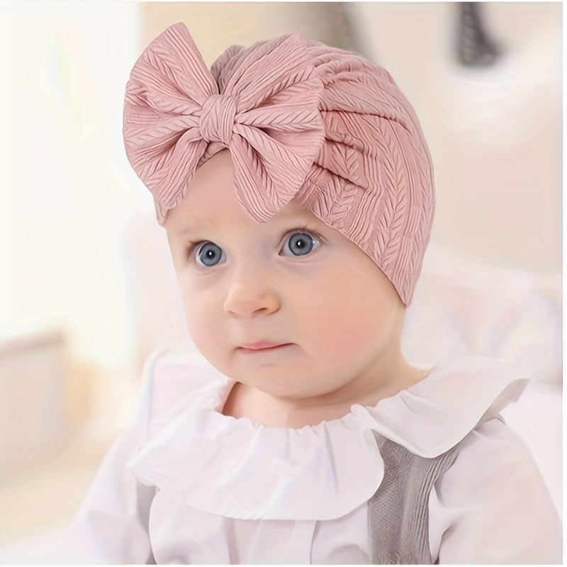 Gorro de turbante para bebés y niñas, 3 unidades, diseño de lazo para  recién nacido, para verano