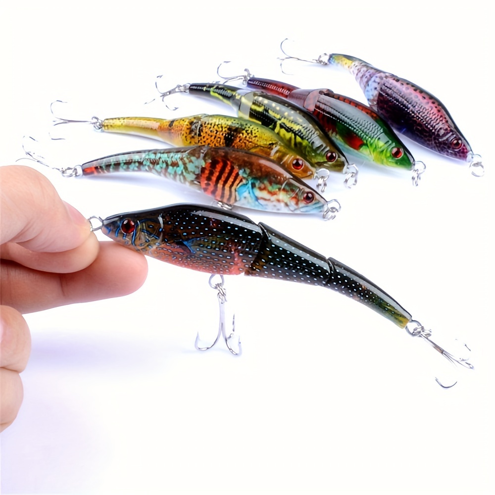 Multi jointed Plastic Minnow Fishing Lure Perfect Bass Pike - Temu