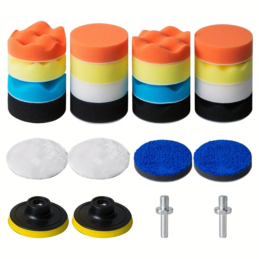 Sudopru car buffers and polishers kit for drill, 14pcs drill polishing  wheel foam ball buffing pads sponge ball for automotive car wh