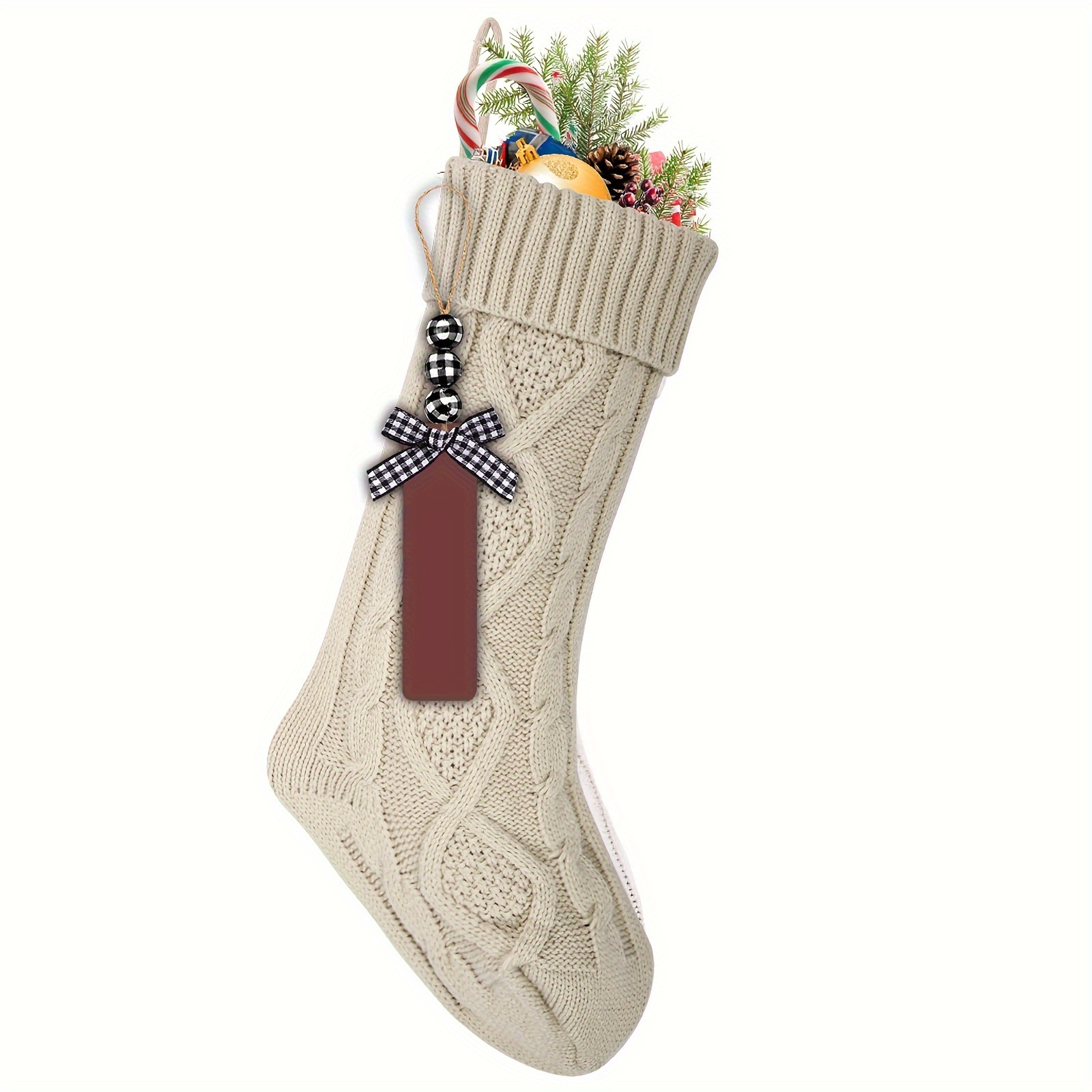 Knit Christmas Stockings Large Cable Knit Red Xmas Stockings - Temu