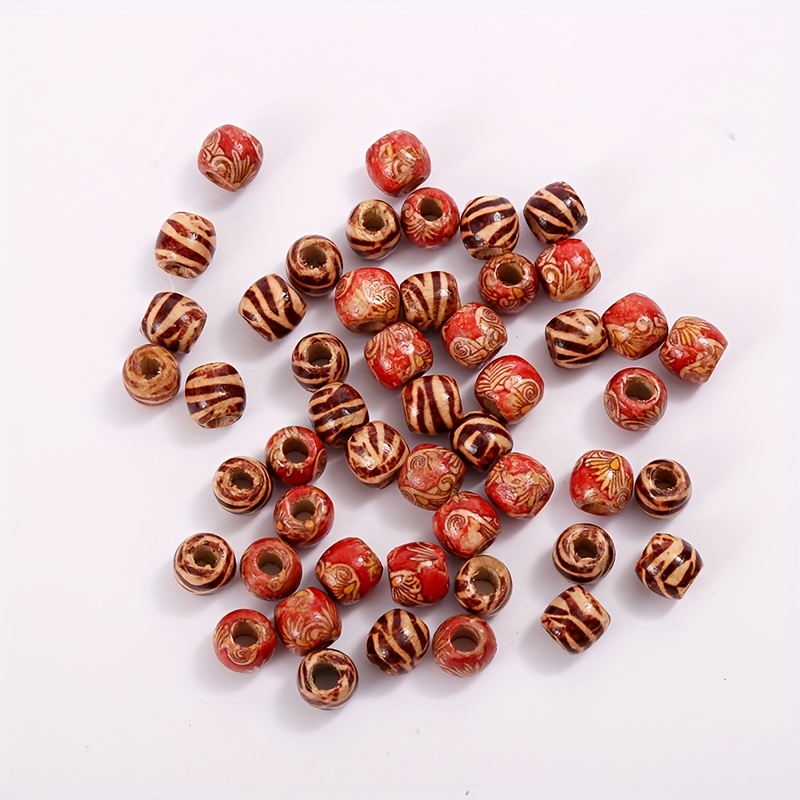 Wooden Beads Dreadlock Braid Hair Beads Wigs Beads Diy - Temu