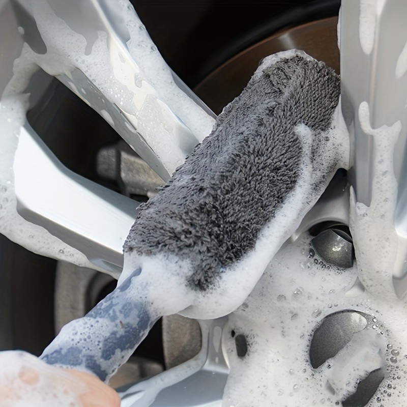 Hands DIY Car Wheel Cleaning Brush Rim Brush 16.5 Inch Wheel Brush Non-Slip  Handle Wheel and Rim Detailing Brush Auto Care for Car Motorcycle Bicycle
