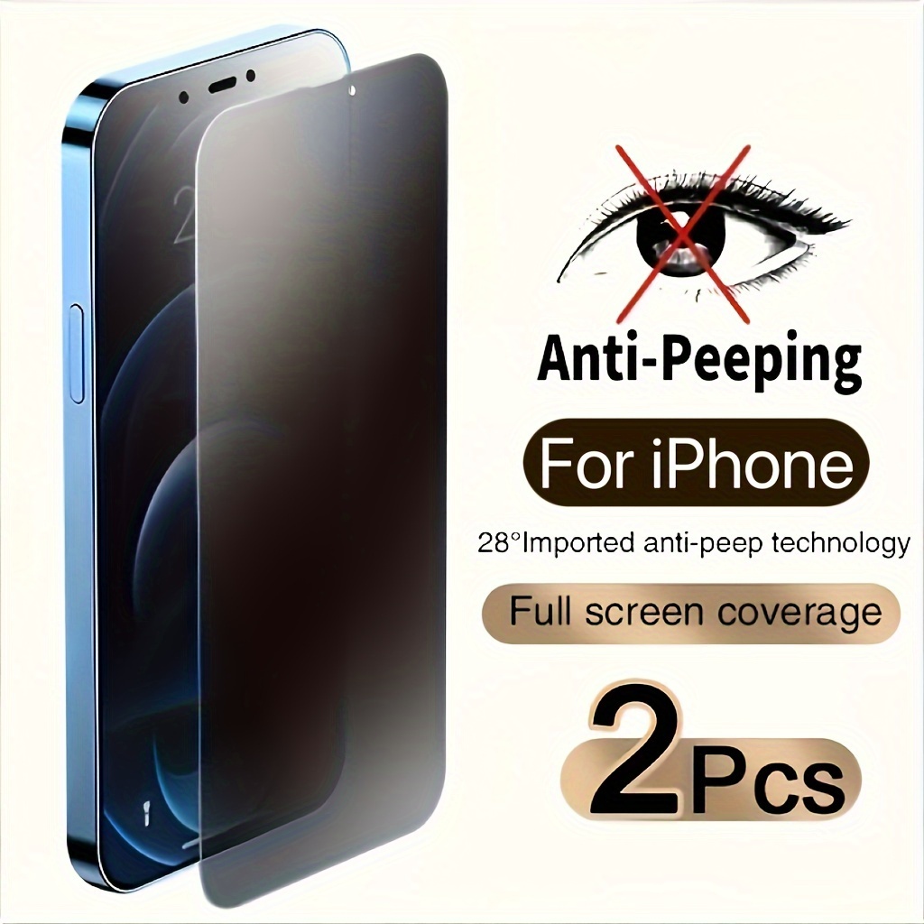 Verre trempé avec protection de la vie privée pour iPhone 15 Pro