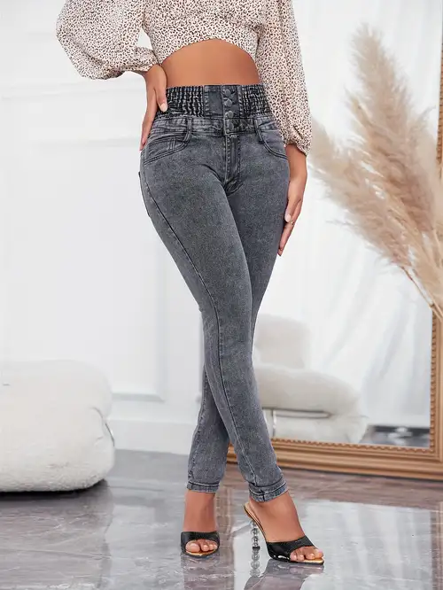 elastic waist jeans