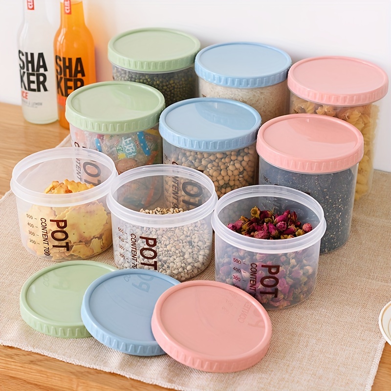 Food Storage Container With Lid Clear Plastic Kitchen And - Temu