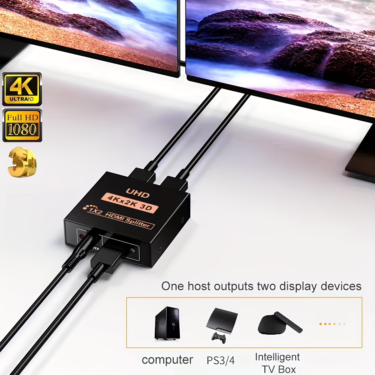 4K 2K 3x1 HDMI câble répartiteur HD 1080P vidéo commutateur