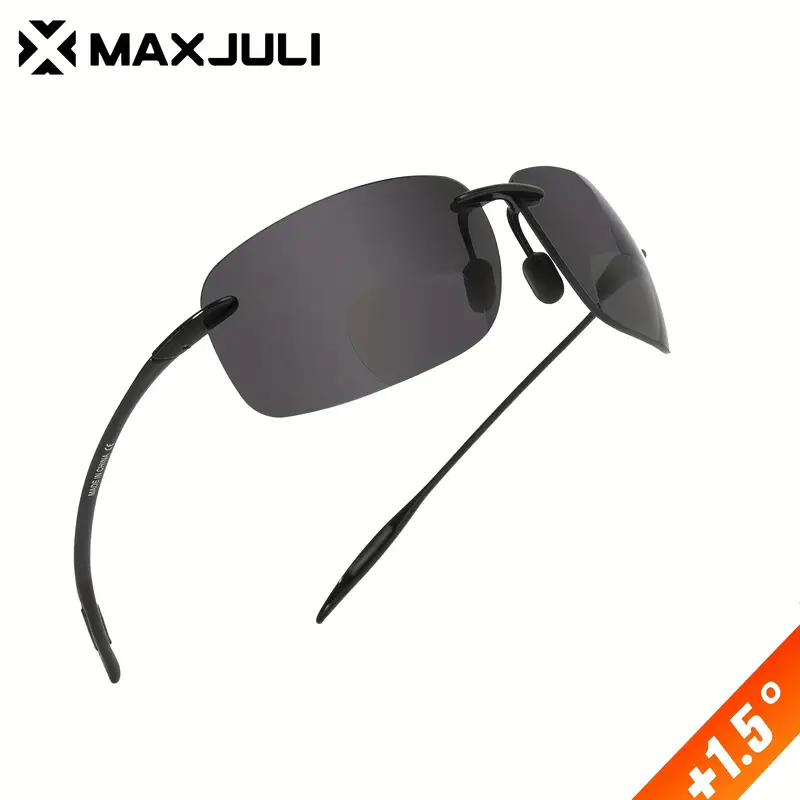 MAXJULI Bifocal for Men Women, TR90 Frame Comfortable and Readers Protection, Ideal for Reading Running Driving Fishing 8009 Sun Glasses,Goggles Y